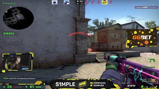 s1mple insane 1v5 FPL clutch [upl. by Rosel522]