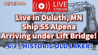 ⚓️Livestream historic steam ship Alpena arriving Duluth MN  Live Harbor Cam [upl. by Standford]