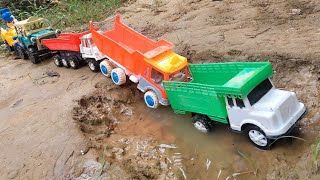 race between toy truck JCB and boss in most dangerous road  Trc Toy [upl. by Brianna]