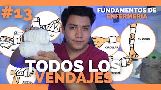 ✅FUNDAMENTOS DE ENFERMERIA 13 ¿Como HACER TODOS LOS VENDAJES  Enfermeria [upl. by Eldwen510]