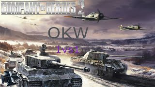 CoH 2 Guide  1vs1 OKW 01  meine Standard Taktik Grand Offensive [upl. by Ocnarfnaig]