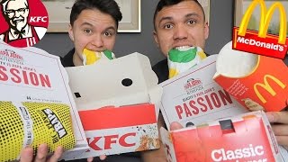 FAST FOOD TASTE TEST CHALLENGE [upl. by Atsahs]