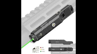 Under USD40 Picatinny amp Mlok Mounted 1600lm Green Laser Light Combo w Battery Level Indicator [upl. by Norah807]