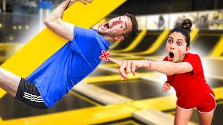 TIKKERTJE MAAR NIET IN DE HOOGTE In Trampoline Park 618 [upl. by Alfons]