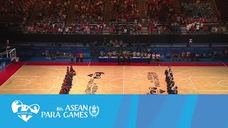 Wheelchair Basketball Mens Game 04 Singapore vs Myanmar  8th ASEAN Para Games 2015 [upl. by Karon]