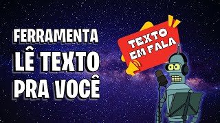 FERRAMENTA GRATUITA TRANSFORMA TEXTO EM FALA  EBOOKS SITES E PDFs [upl. by Rotberg324]