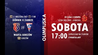 Piłka nożna 3 liga Warta Gorzów  Górnik II Zabrze [upl. by Beaumont]