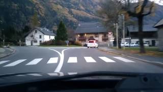 Driving on D1506 in ChamonixMontBlanc HauteSavoie France [upl. by Reine]