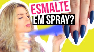 ESMALTE EM SPRAY NACIONAL  Funciona  Como aplicar e onde encontrar [upl. by Schurman314]