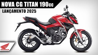 NOVA HONDA CG TITAN 190cc 2025 [upl. by Burnley]