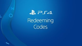 Redeeming Codes on PS4 [upl. by Irbua]