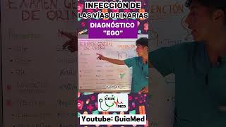 INFECCIONES URINARIAS DIAGNÓSTICO EGO  GuiaMed infeccionesurinarias infeccionurinaria itu [upl. by Oinotnanauj]