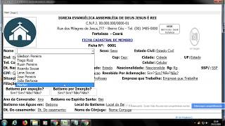 Como fazer Ficha de Membro para Igreja com a Imagem do membro e Arquivo salvo em pasta em PDF parte7 [upl. by Karena815]