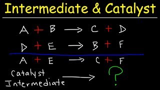 How To Identify The Intermediate amp Catalyst In a Reaction Mechanism  Kinetics Chemistry [upl. by Naej513]