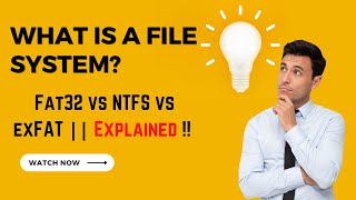 What is File system Fat32 vs NTFS vs exFAT  Explained in 2023 [upl. by Argyres]