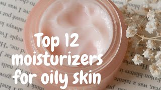 top 12 moisturizers for oily skin  moisturizers for oily skin  best moisturizers [upl. by Sorel]