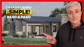 🏡 Casas de Campo Modernas👌 Casa Campestre  Diseño Sencillo  Pocos M2 [upl. by Ylrebmit295]