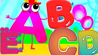 Five little alphabet jumping on the bed  more english rhymes l kids rhymes l fun learning ❤️❤️❤️ [upl. by Matt]