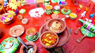 Miniature Village Cooking  Karnataka Style Tomato Chutneyamp Chapati miniaturekitchenvillagecooking [upl. by Quickel]