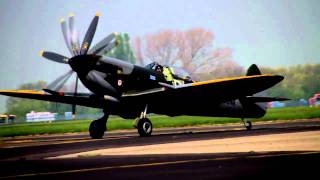 Spitfire TD248 Cliff Spink Air Display 57 SQD Graduation Day Raf Wyton 20th April 2011 [upl. by Nayarb]