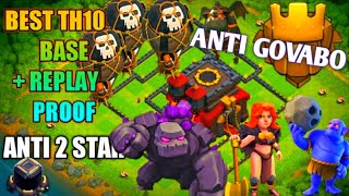 TH10 Farming Base  Anti GOVABO  Replays Proof  clashofclans coc supercell [upl. by Anerys]