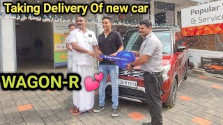 WAGON R DELIVERY  MarutiSuzuki WagonRautomatic justdelivered Marutinewcar [upl. by Anohr768]