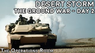 Desert Storm  The Ground War Day 2  Iraqi Counterattack  Animated [upl. by Kryska73]