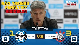 COLETIVA RENATO GAÚCHO  GRÊMIO x CORINTHIANS  PÓS JOGO [upl. by Hachman948]