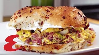 Crispy Corned Beef Breakfast Sandwich [upl. by Orelia731]