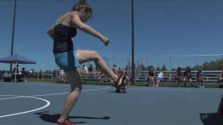 2010 US Open Freestyle Footbag Championships Hania Mickiewicz 1st Place Womens Routines [upl. by Yrag]