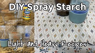 Make your own spray starch  Ironing starch  Diy pressing starch [upl. by Anema]