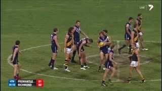 Fremantle v Richmond Final two minutes  AFL [upl. by Rebmak]