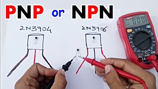 How to check NPN and PNP Transistor using Digital Multimeter in urduhindi [upl. by Hamnet716]