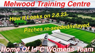 Melwood Training Centre on 2823  New Home of Liverpool Womens Football Club  Pitches Look Great [upl. by Harhay]