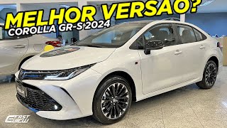 NOVO TOYOTA COROLLA GRS 2024 COM MOTOR MAIS FRACO TETO SOLAR E PAINEL DIGITAL AINDA É BOA OPÇÃO [upl. by Gibbons325]