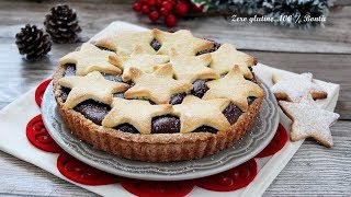 Crostata con crema al cioccolato  Ricetta per natale [upl. by Leipzig703]