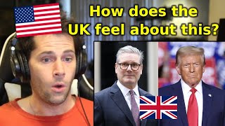 American Reacts to What Trumps Victory Means for the UK [upl. by Nwadahs400]