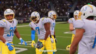 gameplay Madden 24 PS4  Chargers vs Raiders [upl. by Ahsinert]