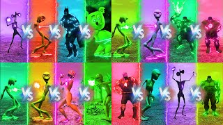 ALL COLOR DANCE CHALLENGE DAME TU COSITA VS HULK VS PATILA VS ALL  Alien Green dance challenge [upl. by Macfadyn]