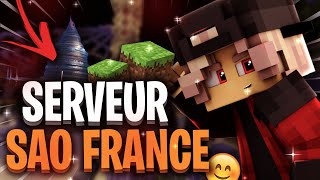 DÉCOUVERTE DU SERVEUR MINECRAFT DUN ANIMÉ  SAO FRANCE MMORPG [upl. by Nyrem]