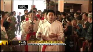 New pope gives hope to Catholics in China [upl. by Annette56]