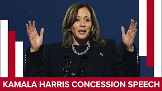 WATCH Kamala Harris gives concession speech after Donald Trump wins presidency [upl. by Lustick]