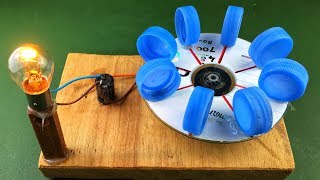 Electric Power Free Energy Generator With DC Motor 100 New Experiment Science Project at Home [upl. by Groot]