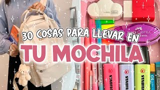 ¿ Que debes LLEVAR en TU MOCHILA Escolar [upl. by Centonze]