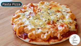 Cheese Pasta Pizza Recipe  Macaroni Pasta on Pizza  The Terrace Kitchen [upl. by Afaw299]