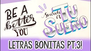 ¿Cómo hacer letras bonitas PARTE 3 ✄ Barbs Arenas Art [upl. by Cornell]