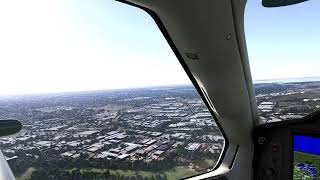 Daher TBM 930 Side View landing Brisbane Hot Sunny Sound enhanced  msfs [upl. by Inahc]