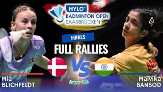 Mia Blichfeldt DEN vs Malvika Bansod IND  F  Hylo Open 2024 [upl. by Gen]