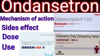 Ondansetron Ondem tablet 4mg 8mg in hindi Mechanism of action sides effect Dose Use [upl. by Oliana450]