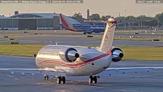 From Midway Airport in Chicago Illinois some beautiful views on June 29th 2024 [upl. by Amein578]